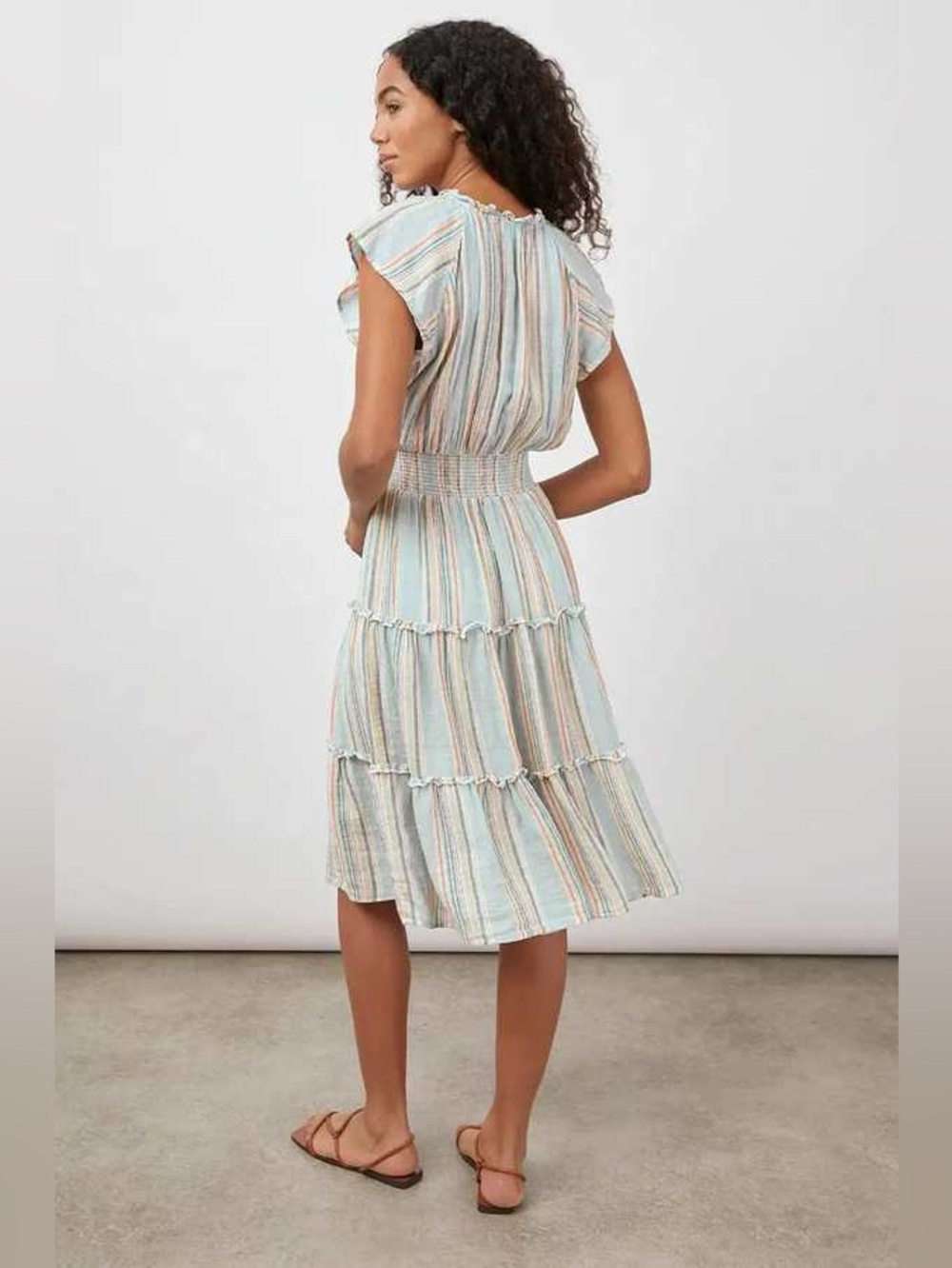 RAILS AMELIA STRIPE LINEN MIDI DRESS 💙IN STORES💙 - Picture 2 of 3